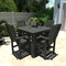 Highwood Usa Lehigh 5pc Square Counter Height Outdoor Patio Furniture Dining Set AD-CNL44-BKE - alternate 3